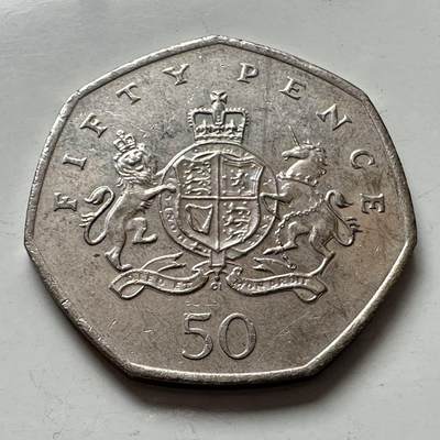 🌹外币初藏🌹🐯2026年第6场  每周二四六晚8️⃣点 接代拍 - 英国2013年50便士纪念币