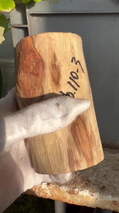 零元拍：  NO.110-3海南黄花梨原料。尺寸约110/55MM