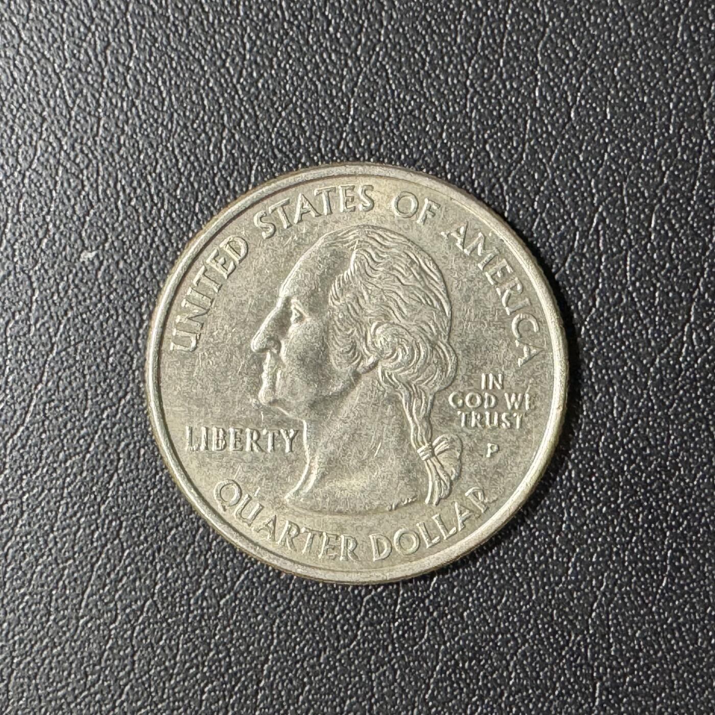 【铜匠收藏】★第136场★客户代拍 散币场，无寄存！！无佣金，30包邮。不满30元，支付5元运费。《接受代拍 代送NGC评级》 美国2002P密西西比州25美分铜币