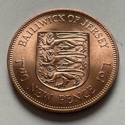 🌹外币初藏🌹🐯2026年第6场  每周二四六晚8️⃣点 接代拍 - 泽西岛1971年2便士