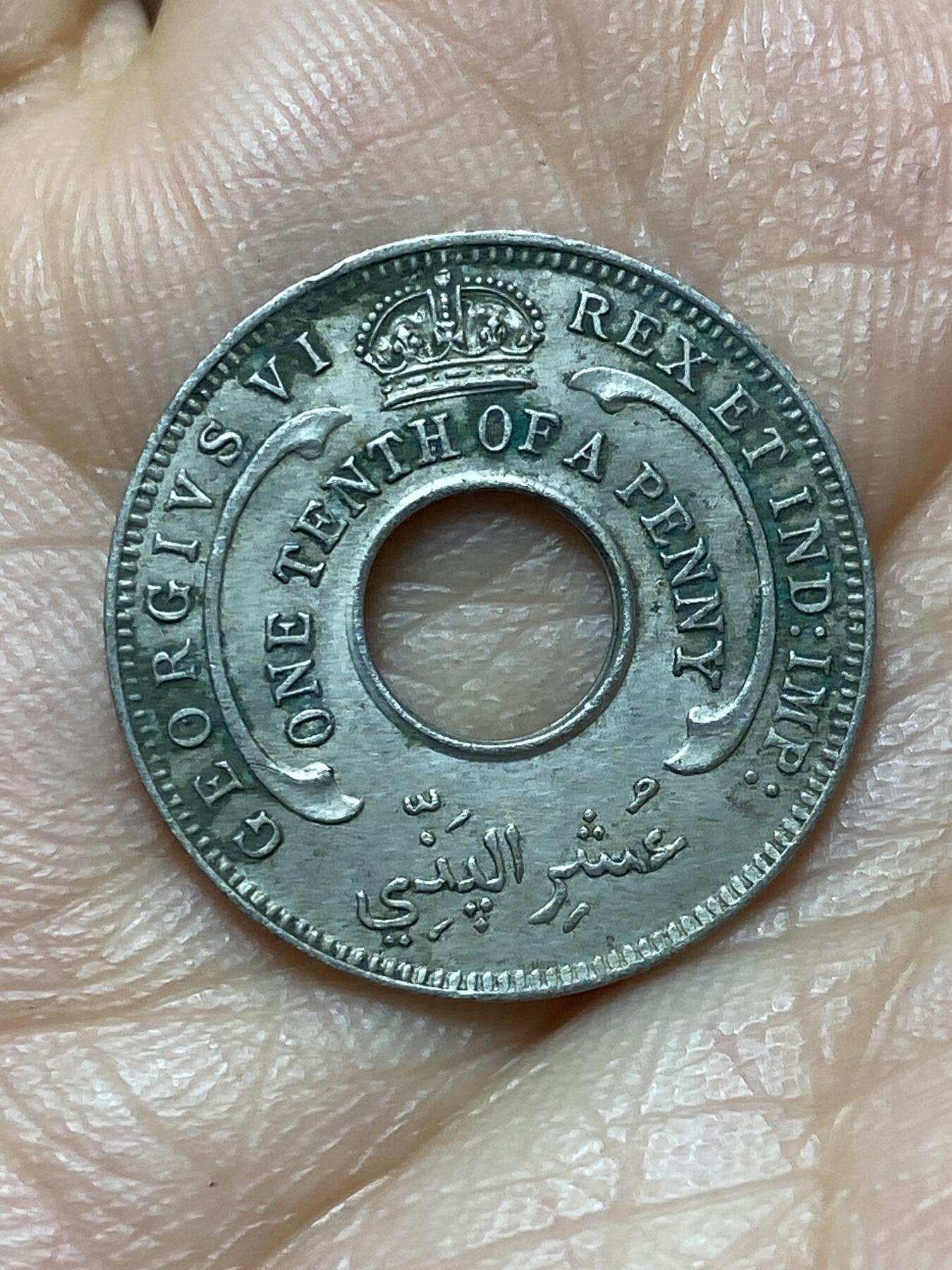 2026年第六场(总第一百七十五场）外国好品散币场(免佣金) 英属西非1940年1/10便士(乔治六世第一版)