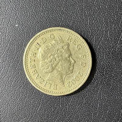 【铜匠收藏】★第136场★客户代拍 散币场，无寄存！！无佣金，30包邮。不满30元，支付5元运费。《接受代拍 代送NGC评级》 - 英国2002年1镑铜币