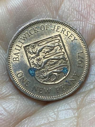 2026年第六场(总第一百七十五场）外国好品散币场(免佣金) - 英属泽西岛🇯🇪1971年1便士(伊丽莎白二世中年花冠，十进制第一版)