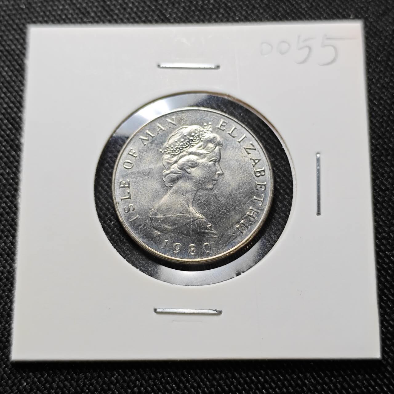 KK钱币收藏小铺  第400期  百期特拍（四拍之四）2月预留时间 周末发货  1980马恩岛5便士 