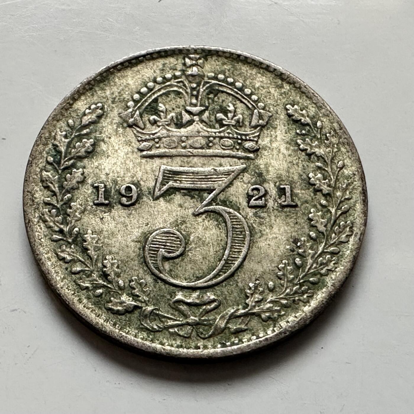 🌹外币初藏🌹🐯2026年第6场  每周二四六晚8️⃣点 接代拍 英国1921年三便士银币