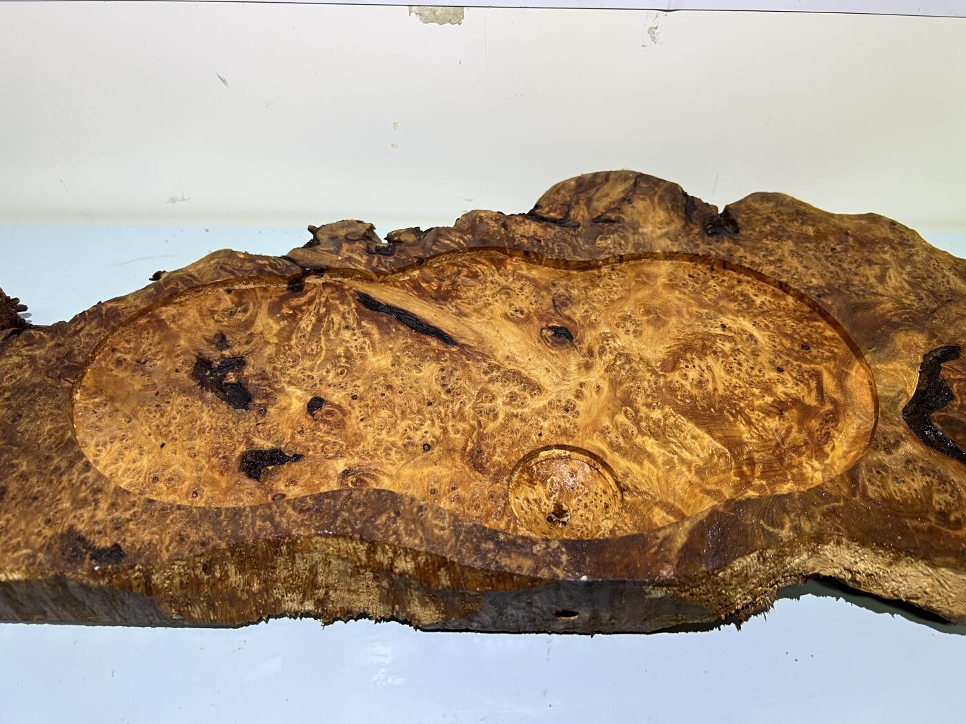 零元拍：NO78香杉木老根榴茶盘，尺寸约：750/180/250/35厚MM，满花满瘤，药香满鼻，无漆无蜡