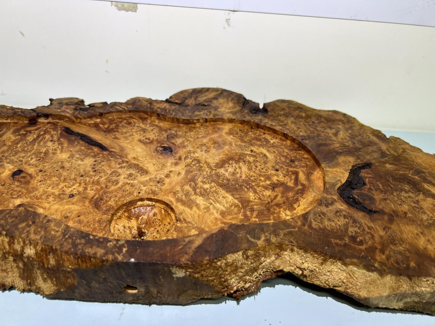 零元拍：NO78香杉木老根榴茶盘，尺寸约：750/180/250/35厚MM，满花满瘤，药香满鼻，无漆无蜡