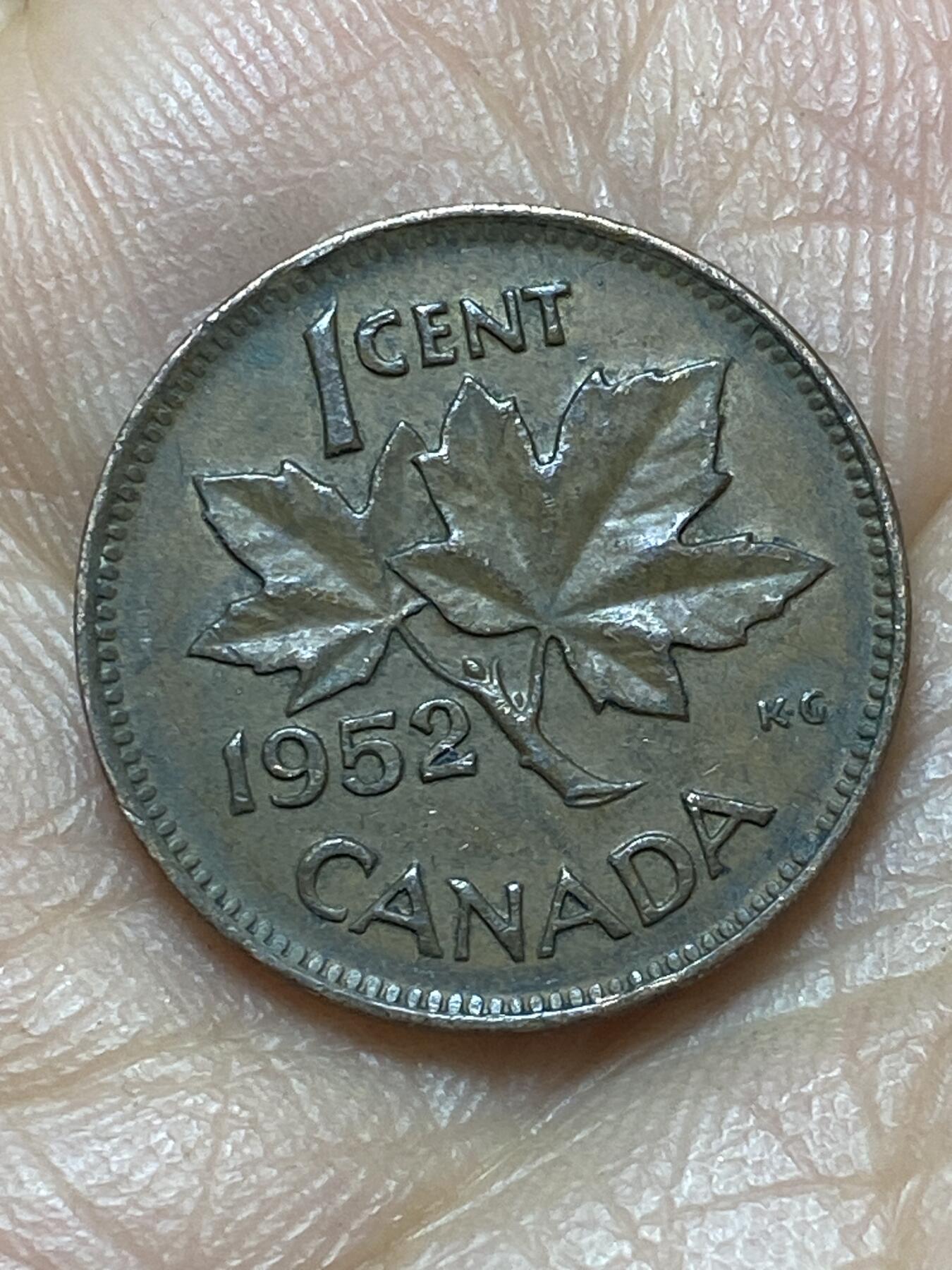 2026年第六场(总第一百七十五场）外国好品散币场(免佣金) 加拿大🇨🇦1952年1分(乔治六世逝世年，第二版关门年)