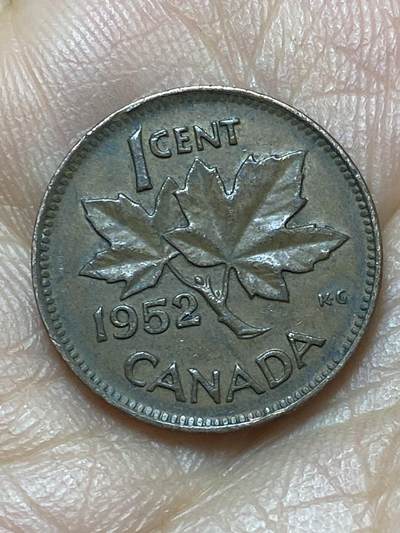 2026年第六场(总第一百七十五场）外国好品散币场(免佣金) - 加拿大🇨🇦1952年1分(乔治六世逝世年，第二版关门年)