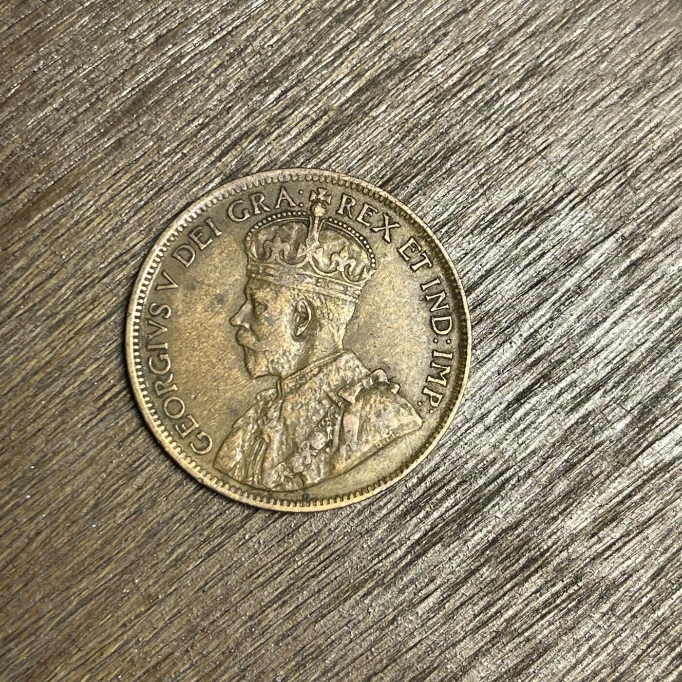 【铜匠收藏】★第137场★散币场。不寄存，30包邮。不满30元，支付5元运费。《接受代拍 代送NGC评级》 100【无寄存】1917 加拿大 乔治五 大1分 铜币