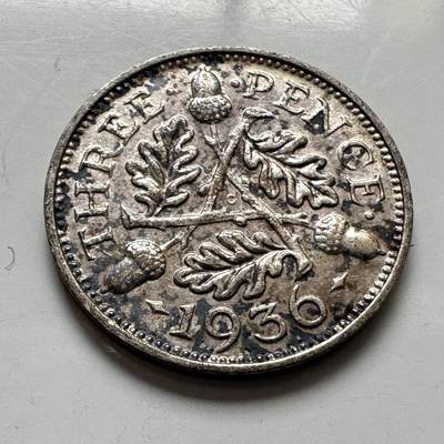 🌹外币初藏🌹🐯2026年第6场  每周二四六晚8️⃣点 接代拍 - 英国1936年三便士银币 a