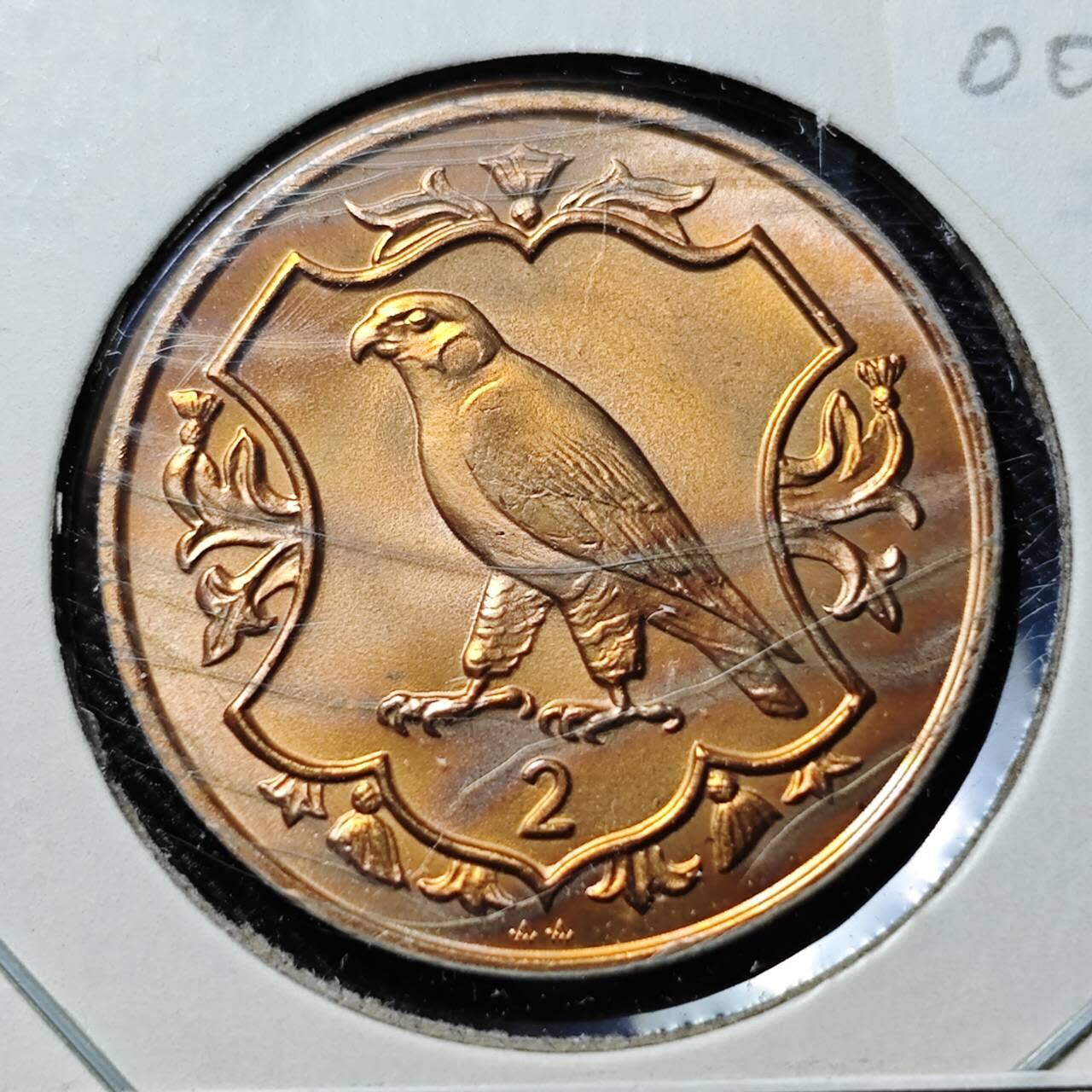 KK钱币收藏小铺  第400期  百期特拍（四拍之四）2月预留时间 周末发货   1984马恩岛2便士铜币