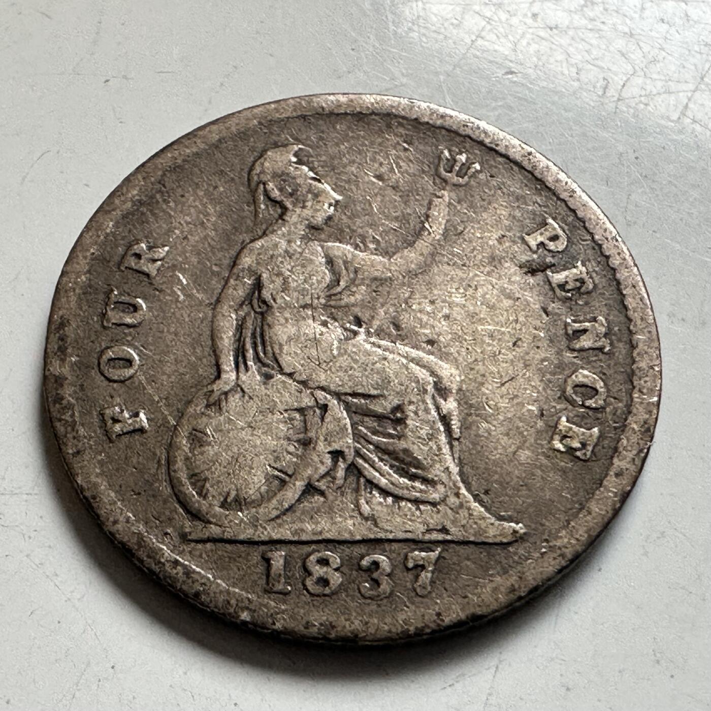 🌹外币初藏🌹🐯2026年第6场  每周二四六晚8️⃣点 接代拍 英国1837年威廉四世 四便士银币