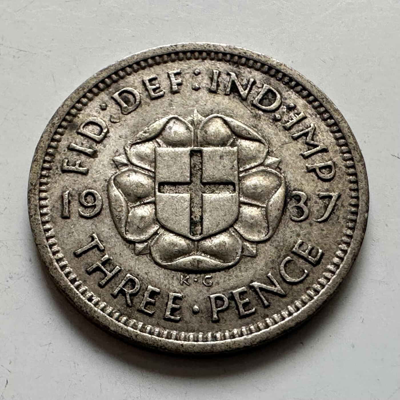 🌹外币初藏🌹🐯2026年第6场  每周二四六晚8️⃣点 接代拍 英国1937年三便士银币