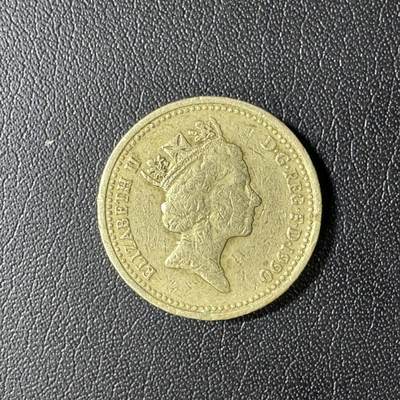 【铜匠收藏】★第136场★客户代拍 散币场，无寄存！！无佣金，30包邮。不满30元，支付5元运费。《接受代拍 代送NGC评级》 - 英国1990年1镑铜币