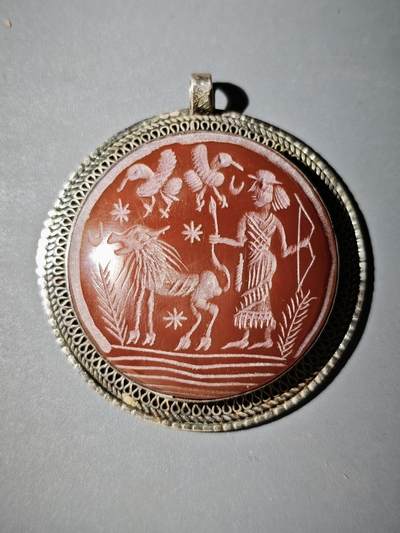 106期回流戒指饰品杂件纪念章丝路钱币专场 - 玛瑙饰品