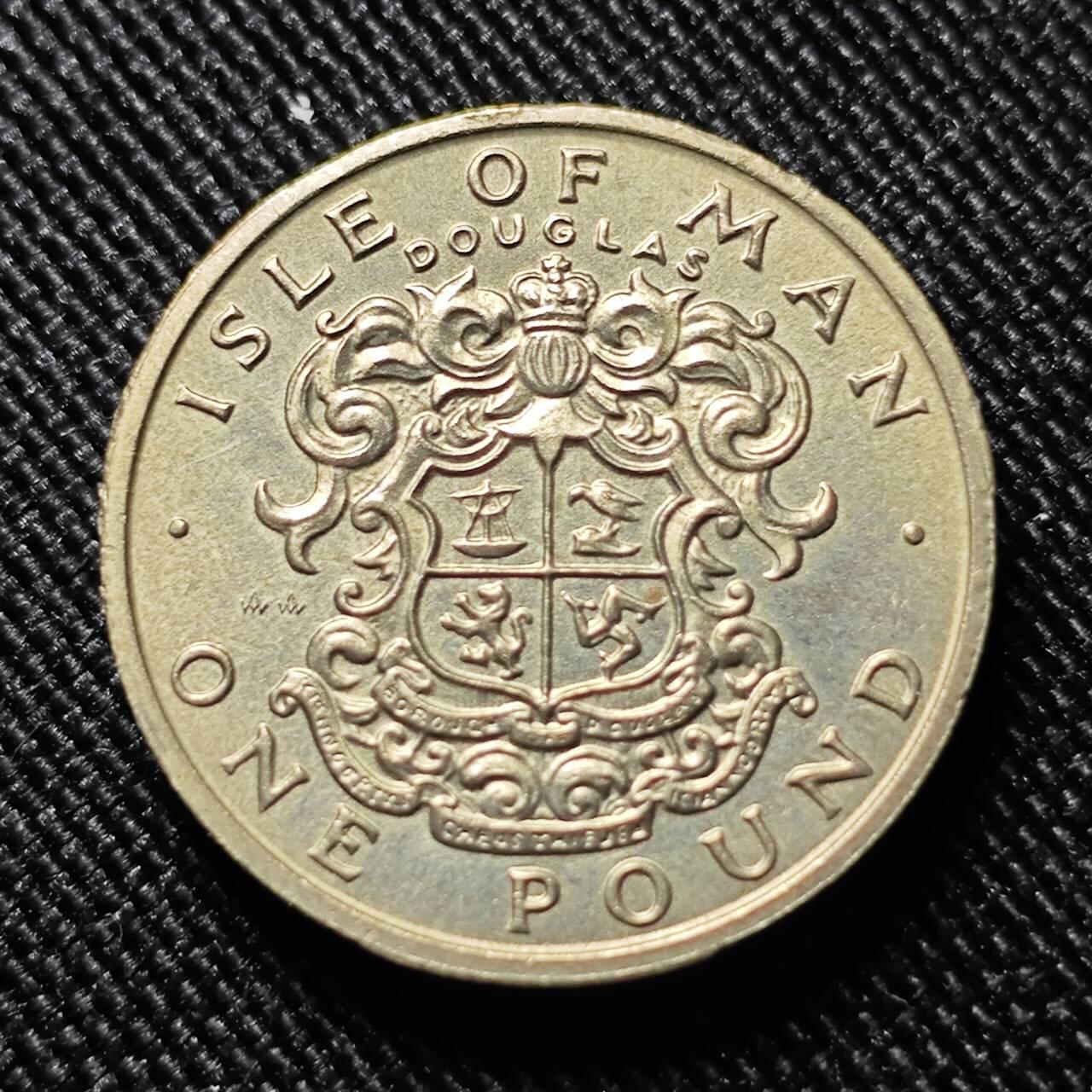 KK钱币收藏小铺  第400期  百期特拍（四拍之四）2月预留时间 周末发货  1986马恩岛1镑