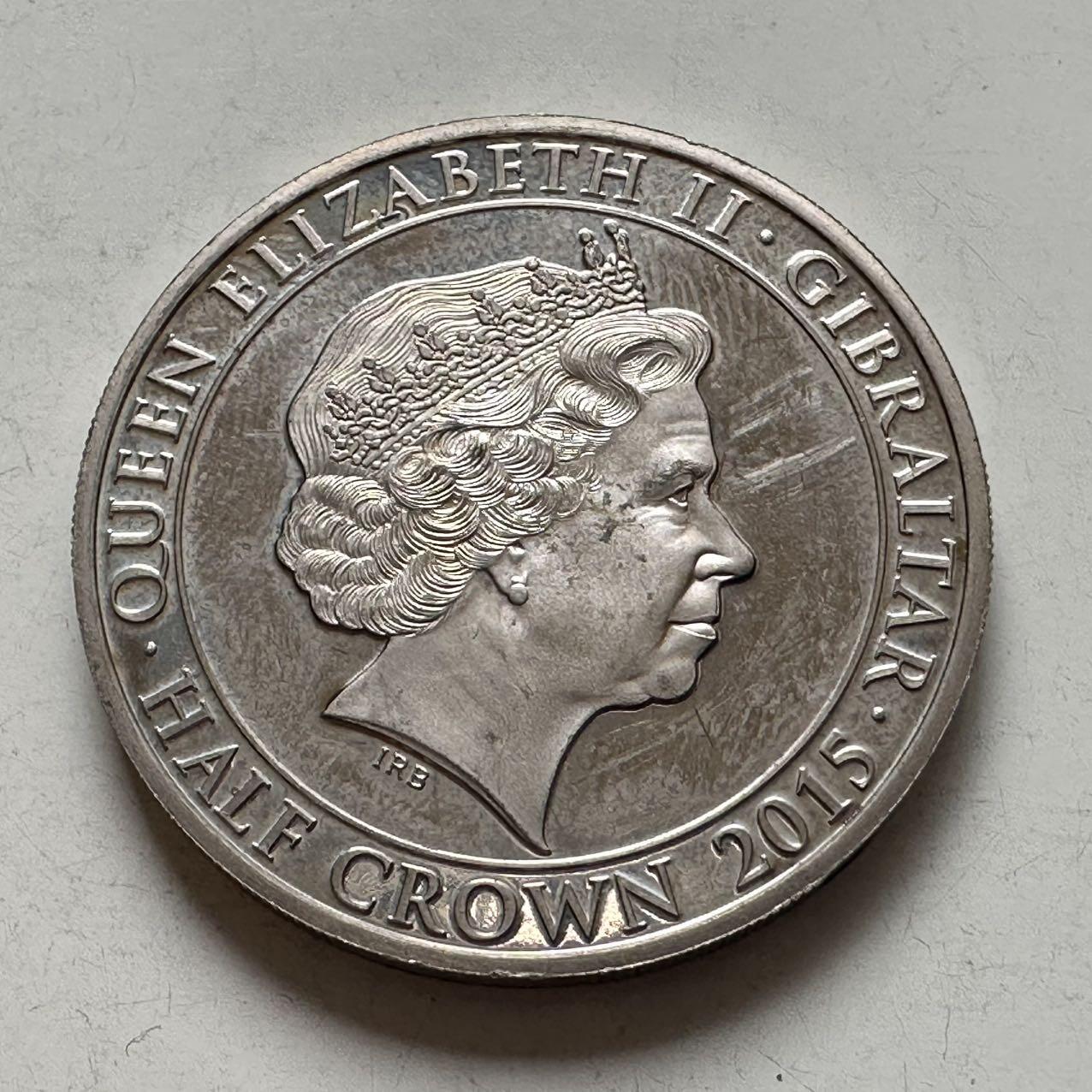 🌹外币初藏🌹🐯2026年第6场  每周二四六晚8️⃣点 接代拍 直布罗陀2015年丘吉尔 半克朗纪念币