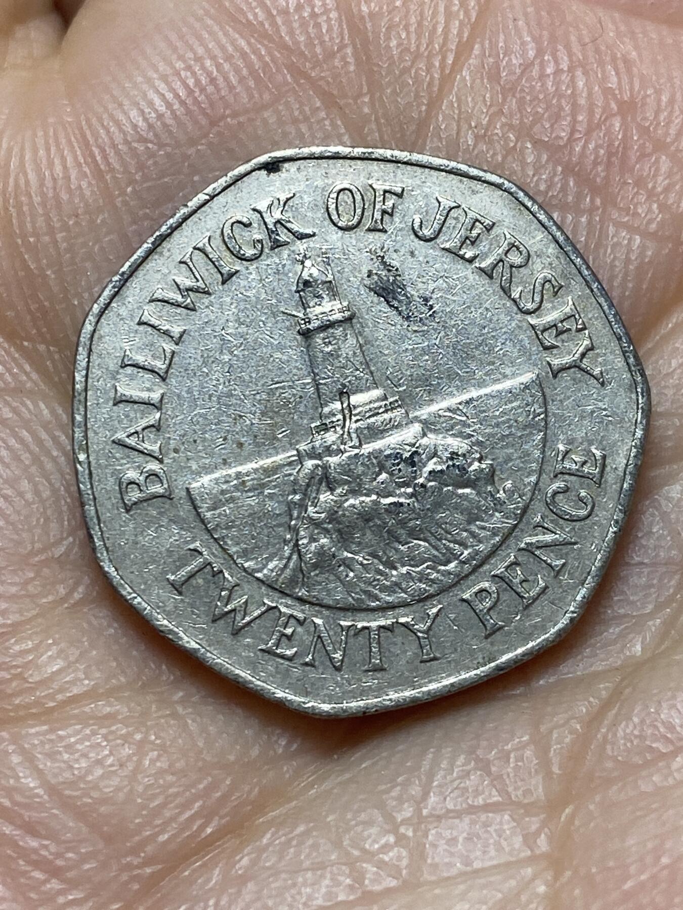 2026年第六场(总第一百七十五场）外国好品散币场(免佣金) 英属泽西岛🇯🇪2002年20便士(伊丽莎白二世老年)