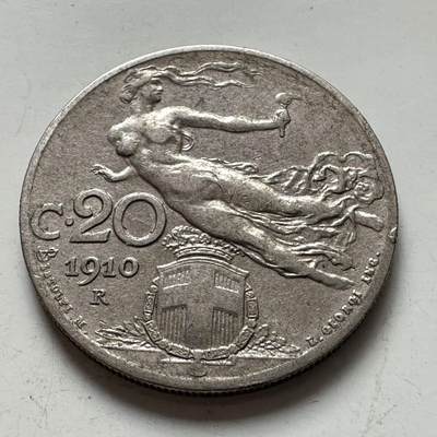 🌹外币初藏🌹🐯2026年第6场  每周二四六晚8️⃣点 接代拍 - 意大利1910年20分