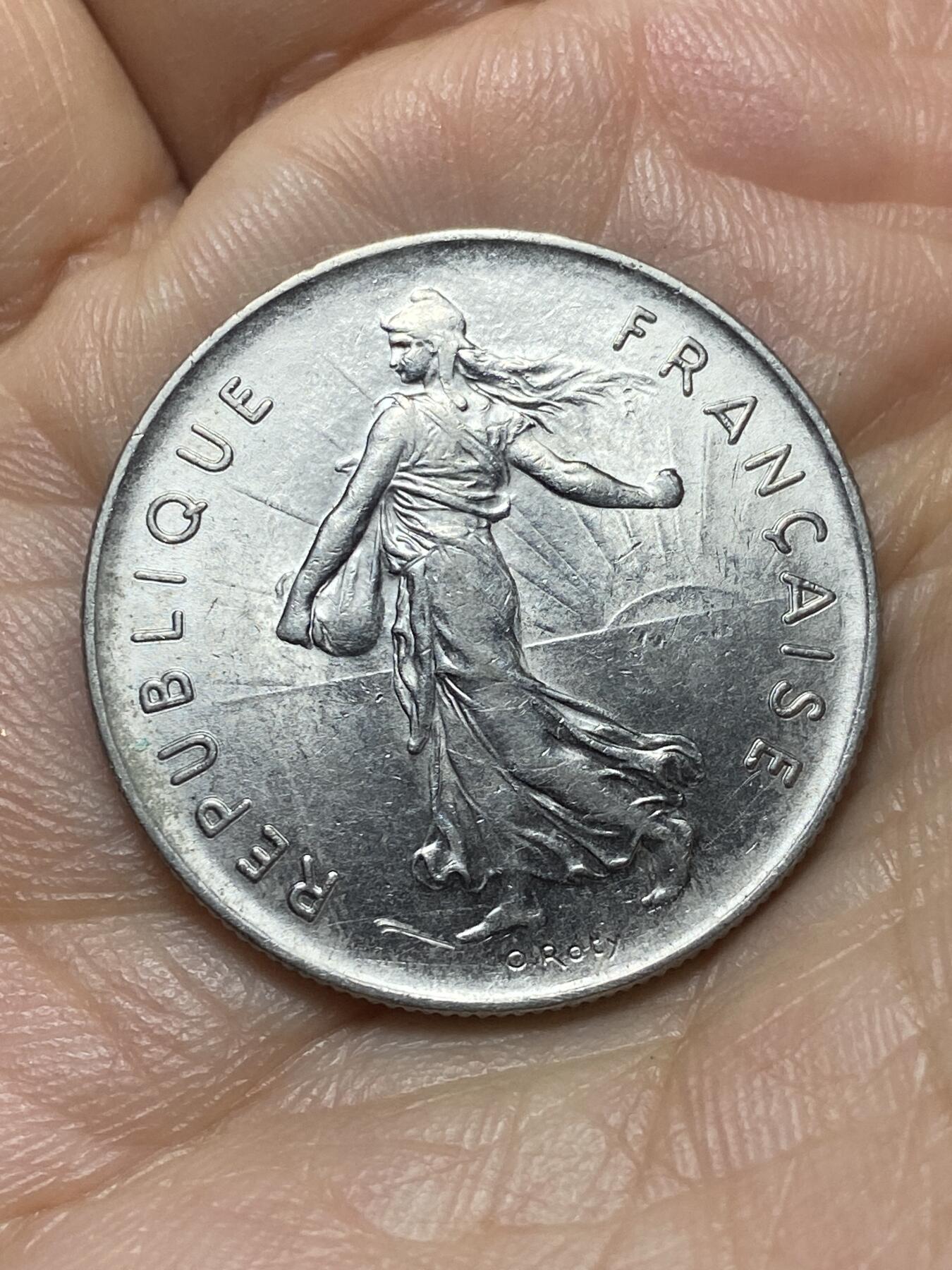 2026年第六场(总第一百七十五场）外国好品散币场(免佣金) 法国🇫🇷1973年5法郎