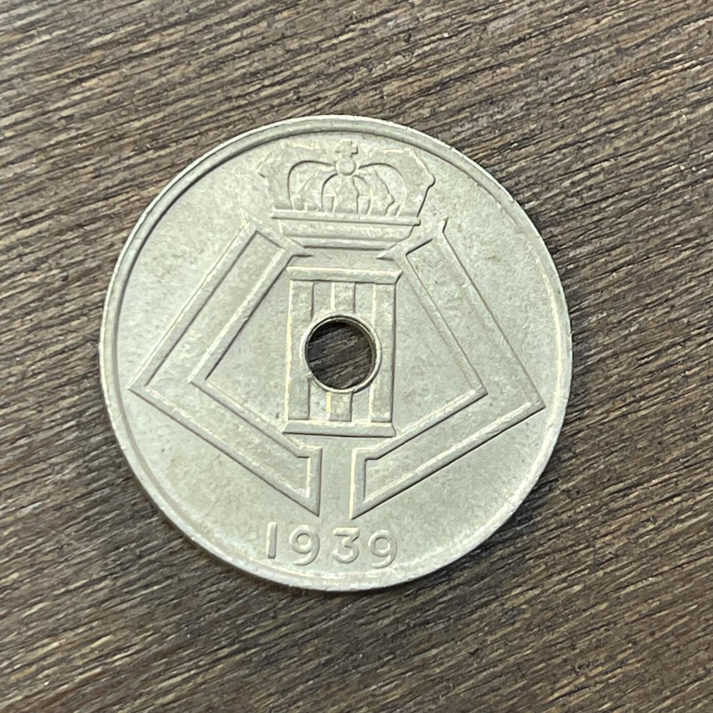 【铜匠收藏】★第138场★散币场。不寄存，30包邮。不满30元，支付5元运费。《接受代拍 代送NGC评级》 41【无寄存】比利时1939年25分镍币