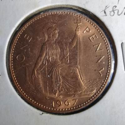 沼泽如烟--第958场 - 英国1967年1便士