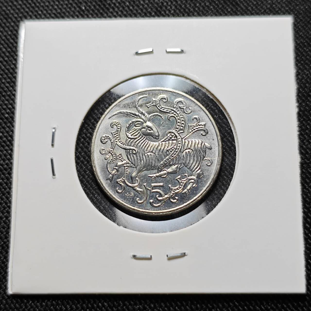 KK钱币收藏小铺  第400期  百期特拍（四拍之四）2月预留时间 周末发货  1980马恩岛5便士 