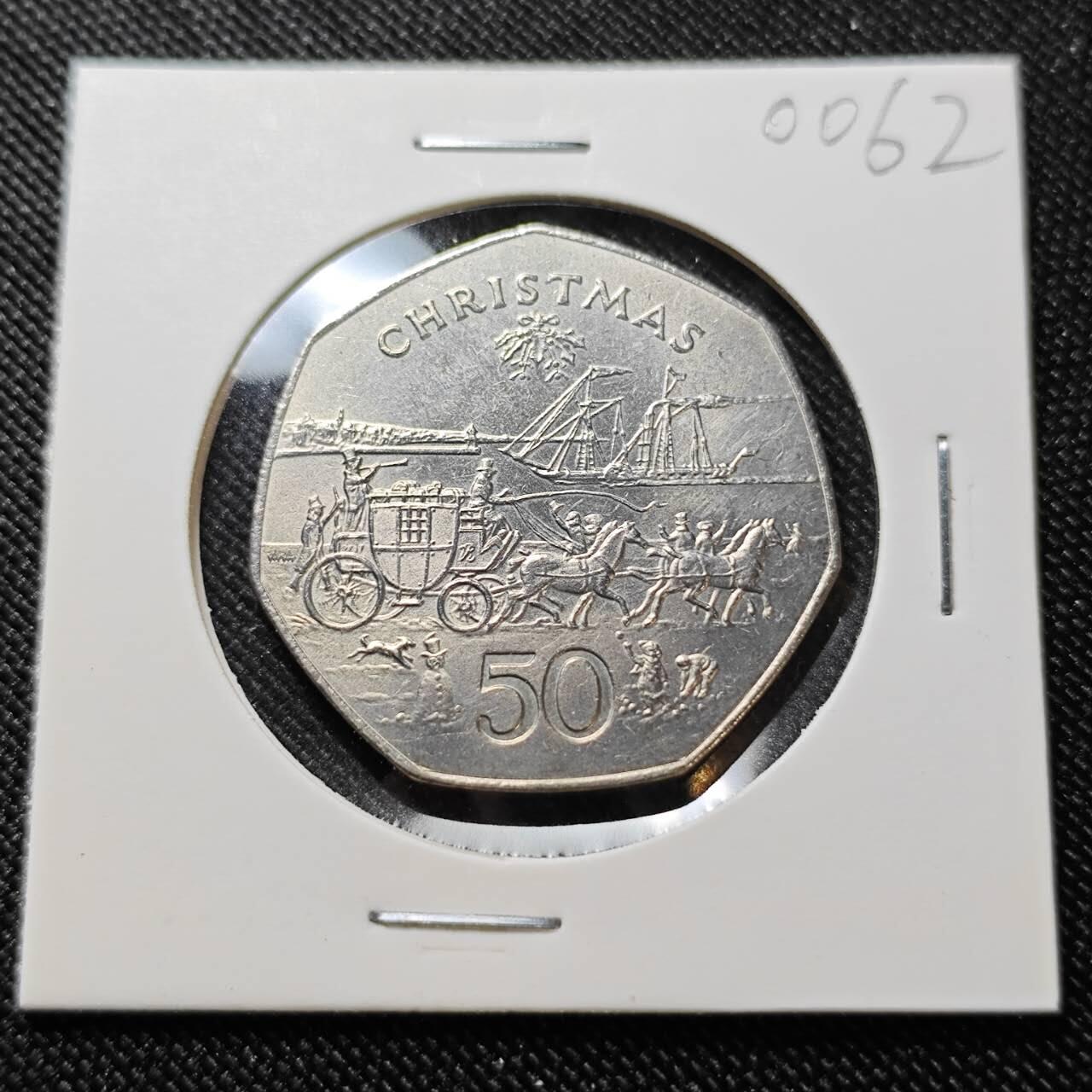 KK钱币收藏小铺  第400期  百期特拍（四拍之四）2月预留时间 周末发货  1980马恩岛50便士纪念币 皮克威克先生的旅行纪念 好品