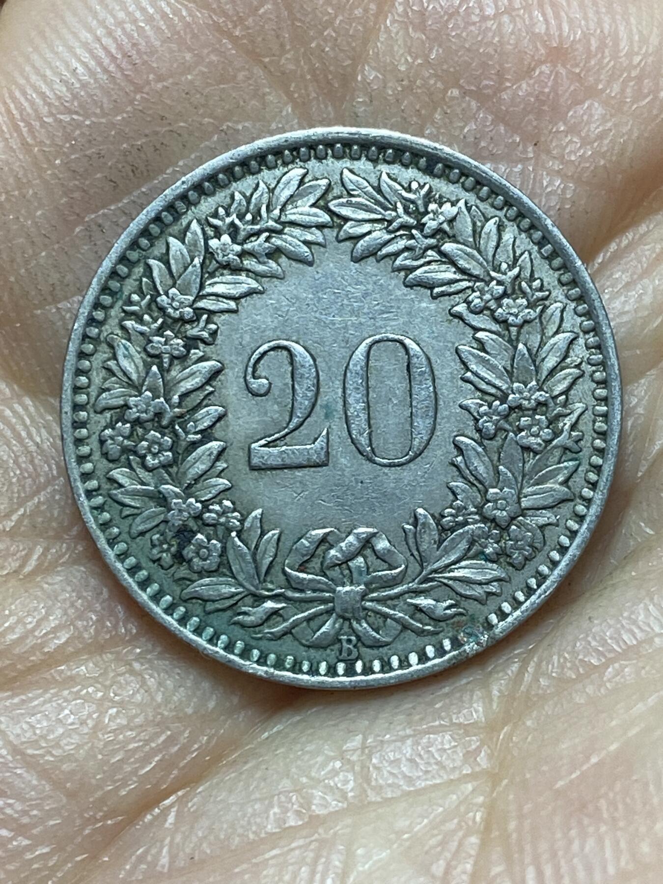 2026年第六场(总第一百七十五场）外国好品散币场(免佣金) 少见年份–瑞士🇨🇭1943年20拉彭(第三版，B标伯尔尼造)