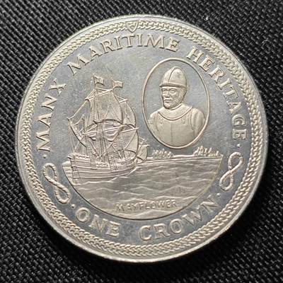 KK钱币收藏小铺  第400期  百期特拍（四拍之四）2月预留时间 周末发货 -  1982马恩岛1克朗纪念币