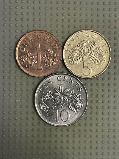 2026年第7场各国散币拍卖（总第157场） - 新加坡低盾版3枚