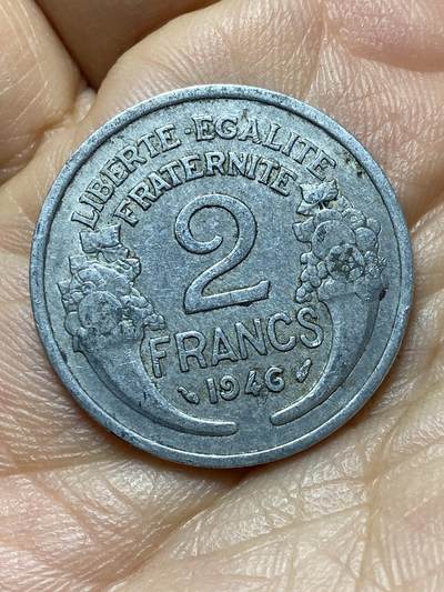 2026年第六场(总第一百七十五场）外国好品散币场(免佣金) - 法兰西第四共和国1946年2法郎