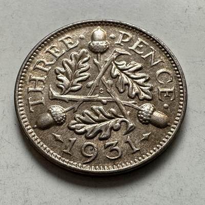 🌹外币初藏🌹🐯2026年第6场  每周二四六晚8️⃣点 接代拍 - 英国1931年三便士银币