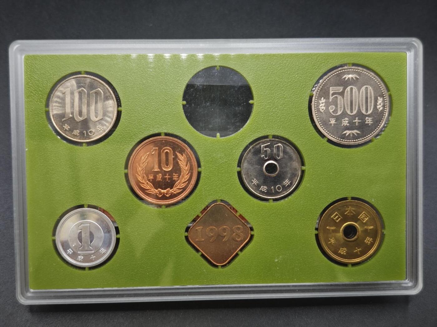 【淘币小摊】实时拍第八百四十六拍   散币场   满百包邮可预留二周 每周一统一发货   日本平成十年套币