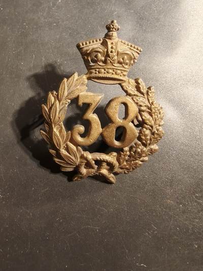 老王徽章第176期 - 英国陆军第38步兵团格伦加里帽徽     1873-1881使用     该团1881年合并成为第1斯塔福德郡步兵团