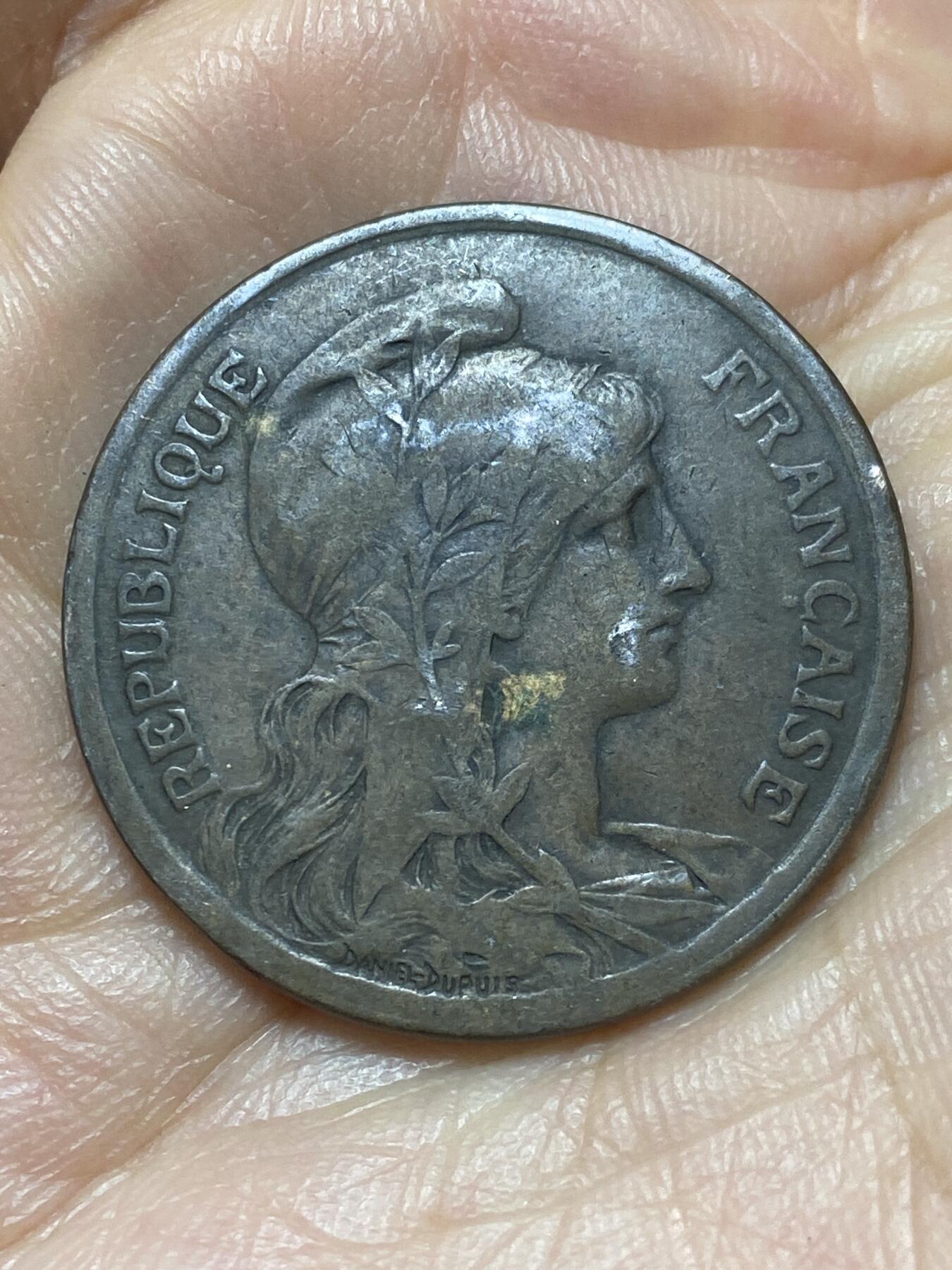 2026年第六场(总第一百七十五场）外国好品散币场(免佣金) 少见版本好品–法兰西第三共和国1916年10生丁(五星标，S版马德里造)