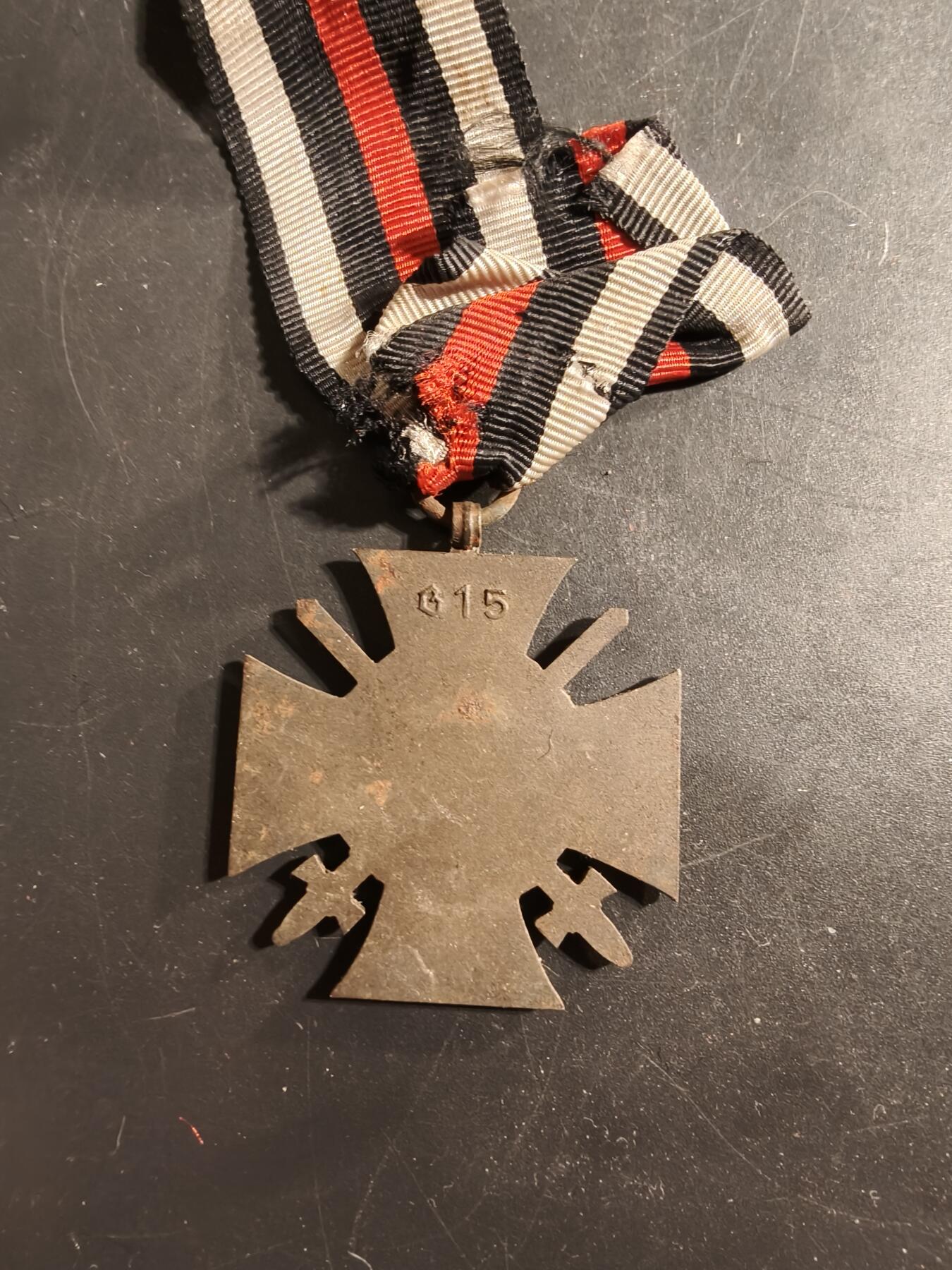 老王徽章第176期 德国一战兴登堡十字奖章   G15厂标