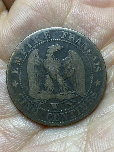 2026年第六场(总第一百七十五场）外国好品散币场(免佣金) - 法兰西第二帝国1853年5生丁(拿破仑三世第一版，W标里尔造)