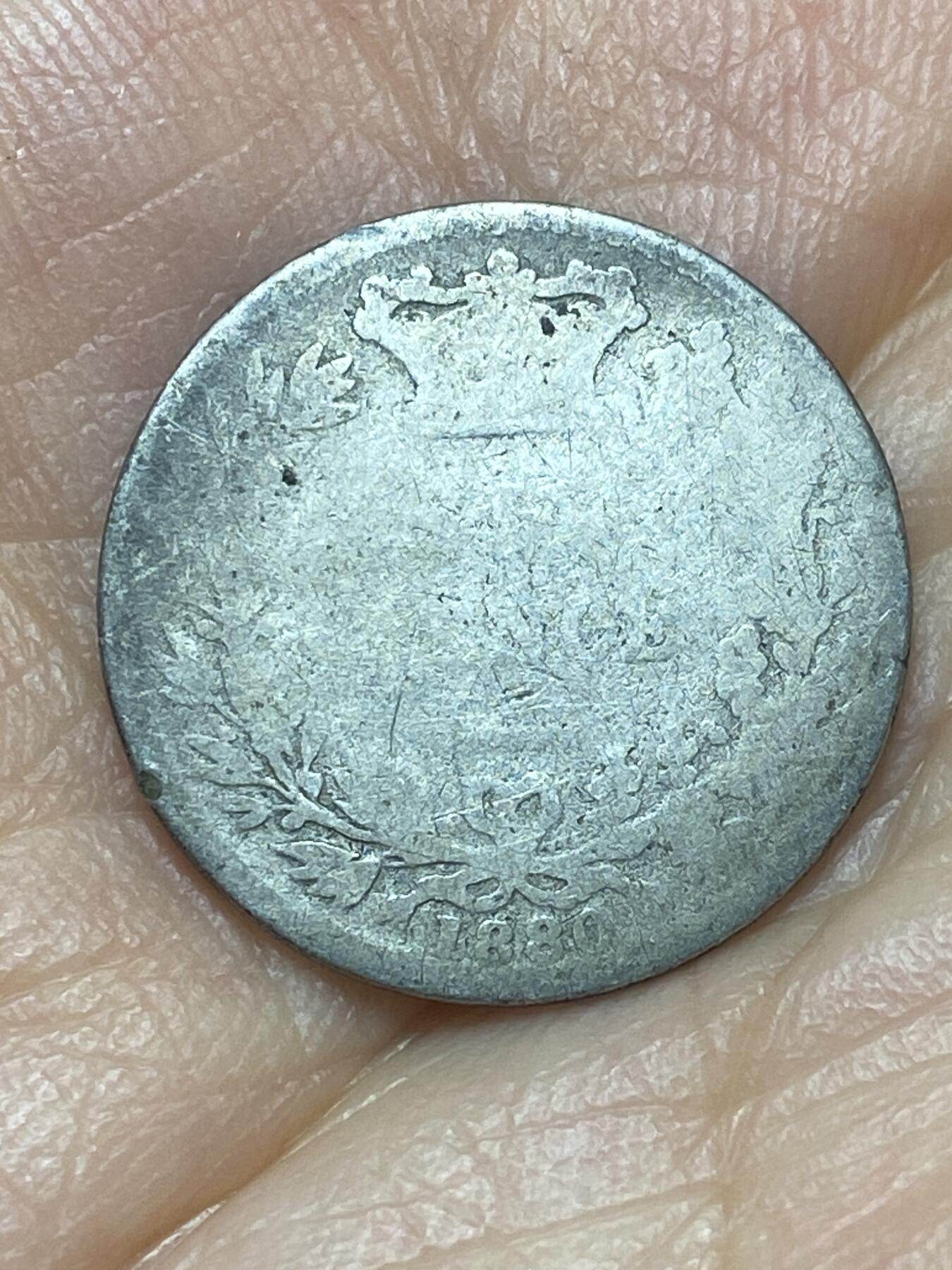 2026年第六场(总第一百七十五场）外国好品散币场(免佣金) 英国🇬🇧1880年6便士银币(维多利亚女王青年头像，925高银)