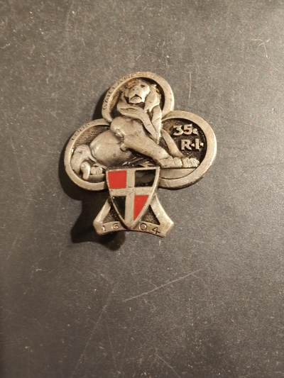 老王徽章第176期 - 法国陆军第35步兵团证章