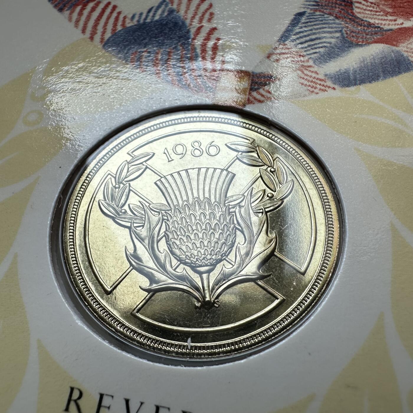 🌹外币初藏🌹🐯2026年第6场  每周二四六晚8️⃣点 接代拍 1986年两英镑纪念币原装卡