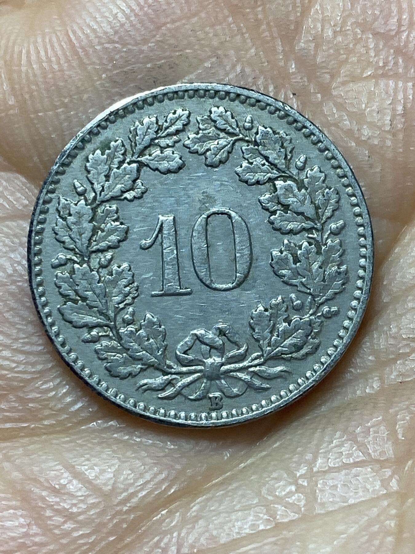 2026年第六场(总第一百七十五场）外国好品散币场(免佣金) 少见早期年份–瑞士🇨🇭1920年10拉彭(第二版，B标伯尔尼造)