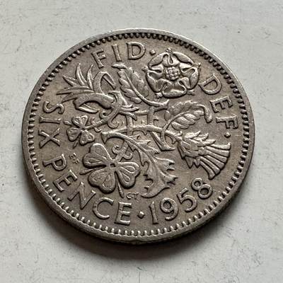 🌹外币初藏🌹🐯2026年第6场  每周二四六晚8️⃣点 接代拍 - 英国1958年六便士 