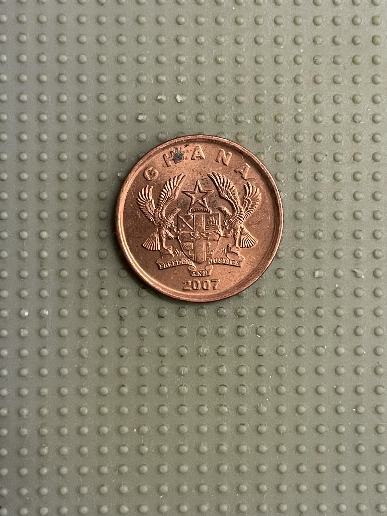 2026年第6场各国散币拍卖（总第156场） 加纳2007年1比塞瓦