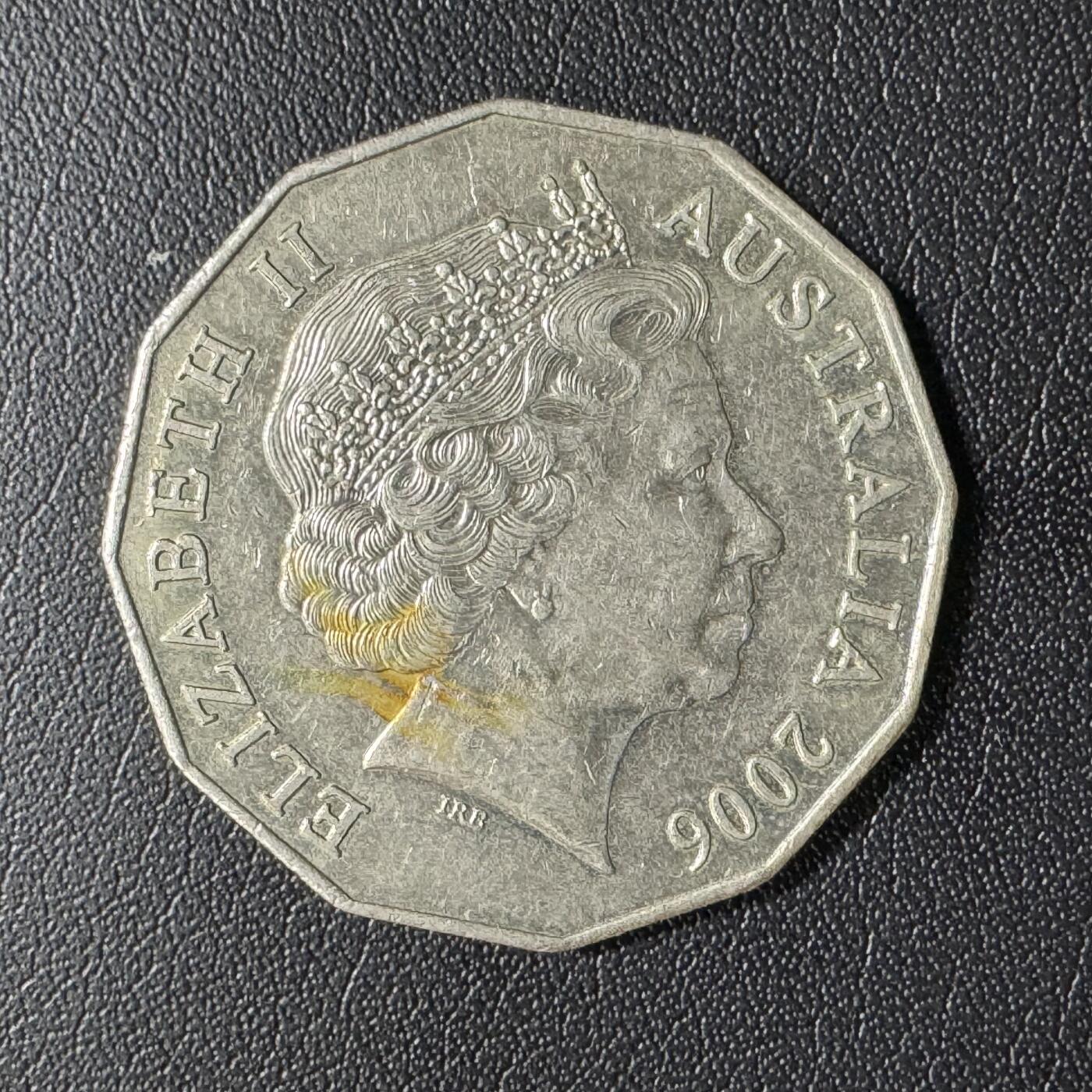 【铜匠收藏】★第136场★客户代拍 散币场，无寄存！！无佣金，30包邮。不满30元，支付5元运费。《接受代拍 代送NGC评级》 澳大利亚2006年50分铜镍币