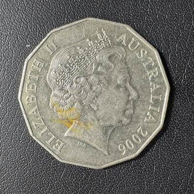 【铜匠收藏】★第136场★客户代拍 散币场，无寄存！！无佣金，30包邮。不满30元，支付5元运费。《接受代拍 代送NGC评级》 - 澳大利亚2006年50分铜镍币