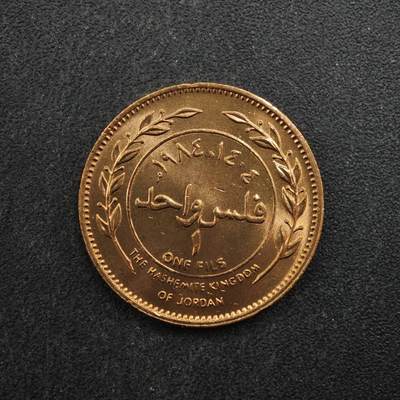 【淘币小摊】实时拍第八百四十六拍   散币场   满百包邮可预留二周 每周一统一发货   - 约旦1984年1费尔铜币