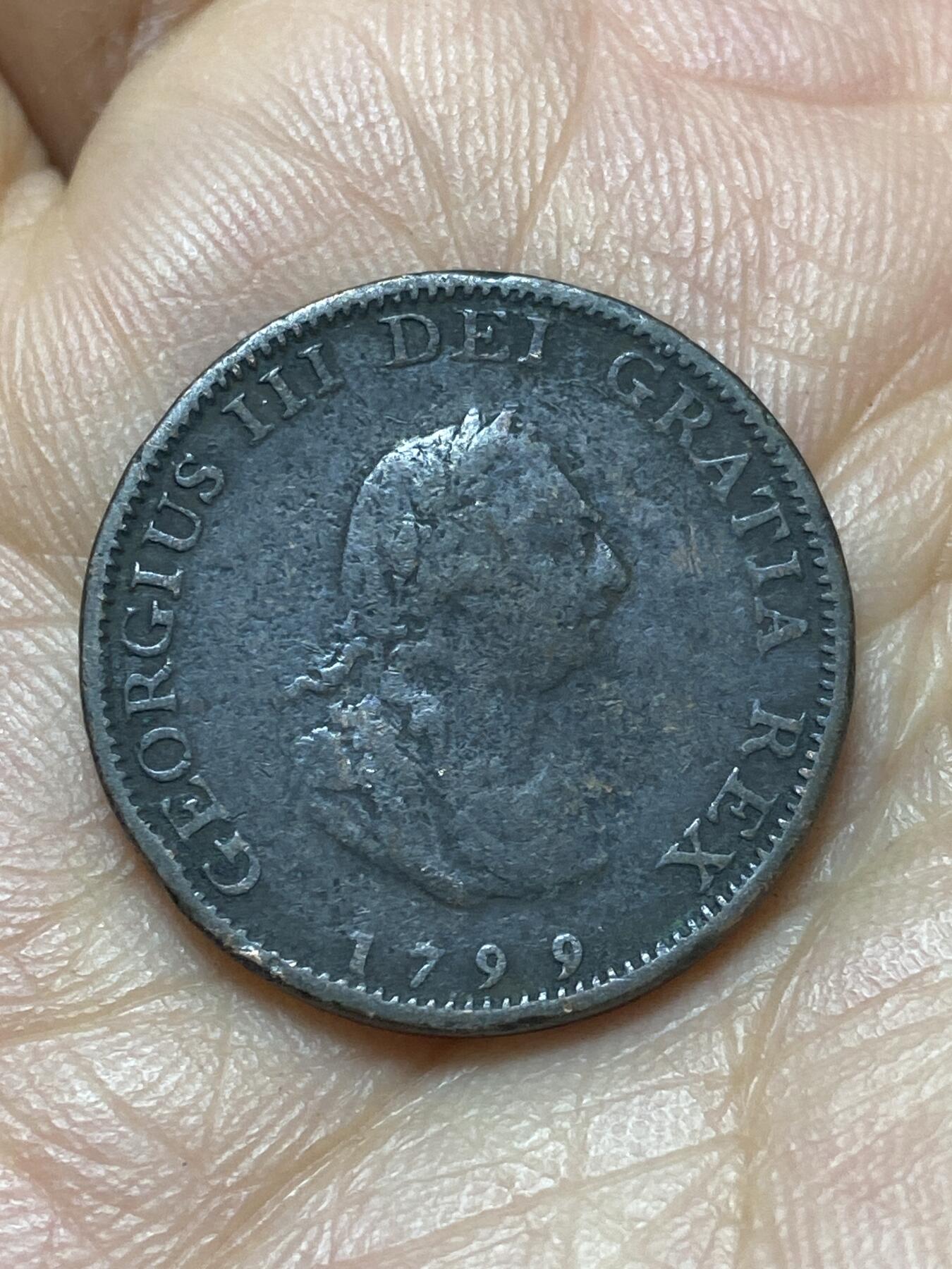 2026年第六场(总第一百七十五场）外国好品散币场(免佣金) 少见流通好品–英国🇬🇧1799年1法新(乔治三世时期)