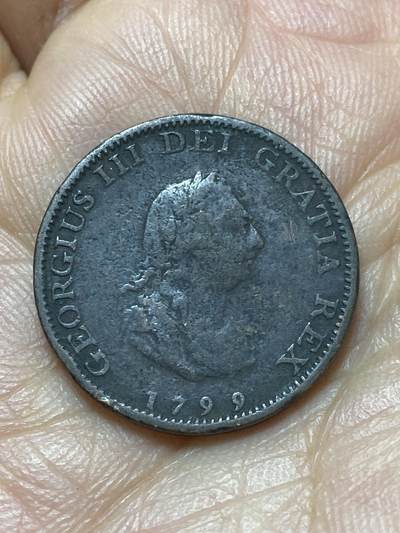 2026年第六场(总第一百七十五场）外国好品散币场(免佣金) - 少见流通好品–英国🇬🇧1799年1法新(乔治三世时期)